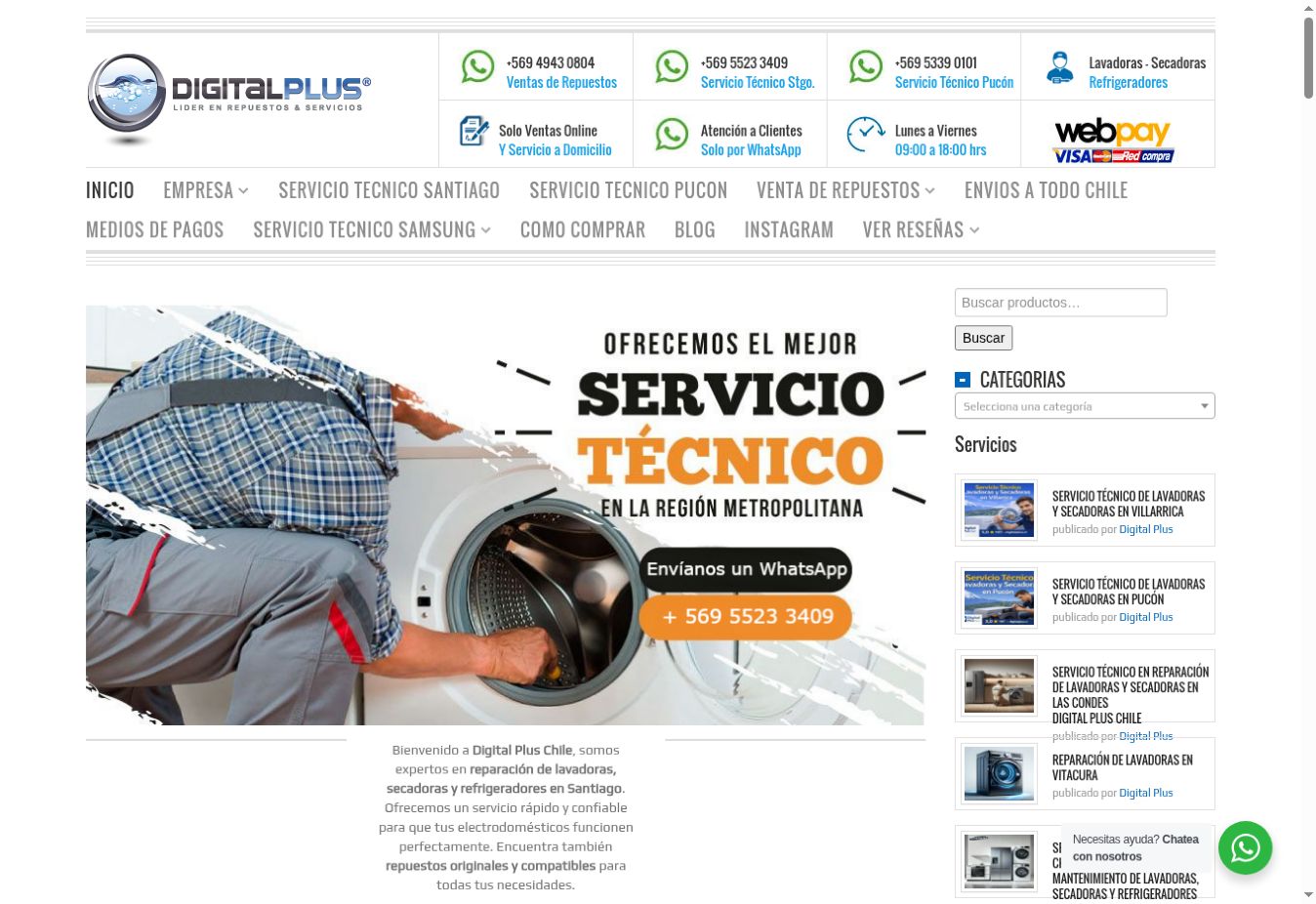 Sitio web DigitalPlusChile