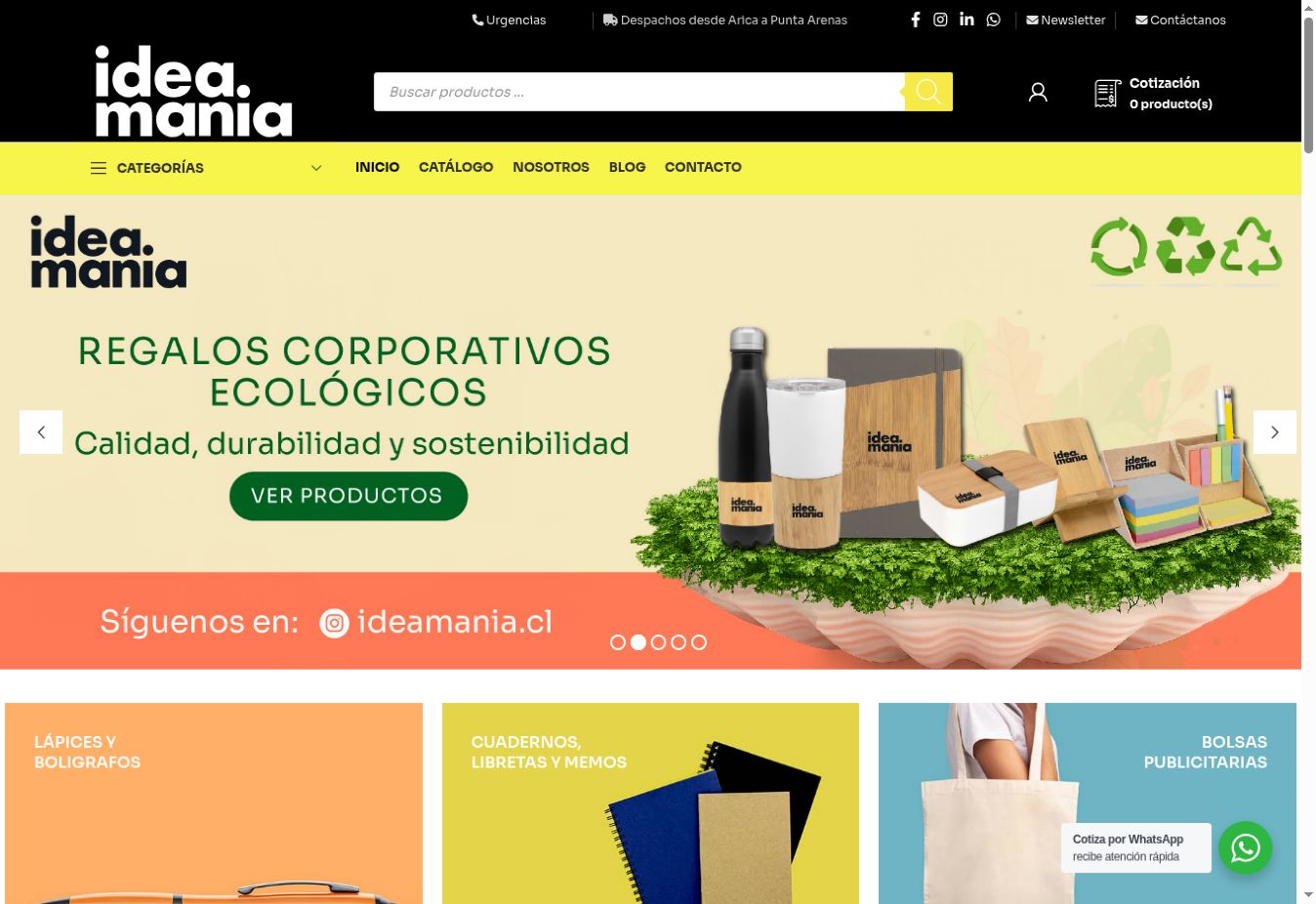 Sitio web Ideamania