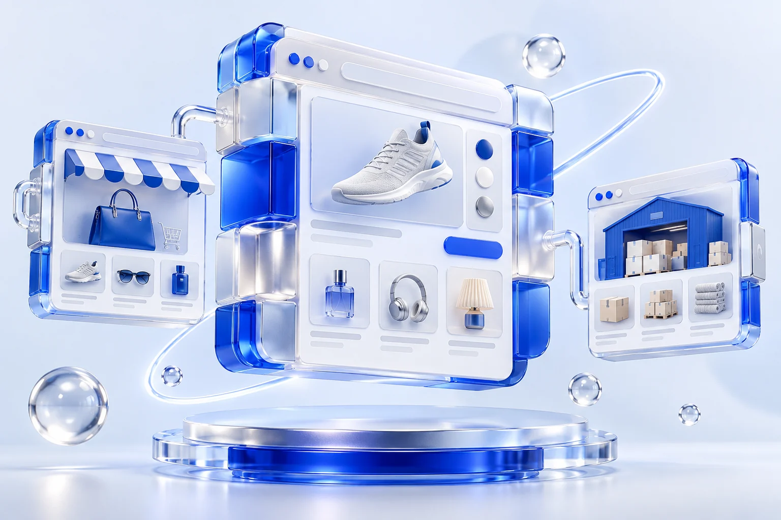 Ilustración 3D: Diseño de tiendas Shopify en Chile
